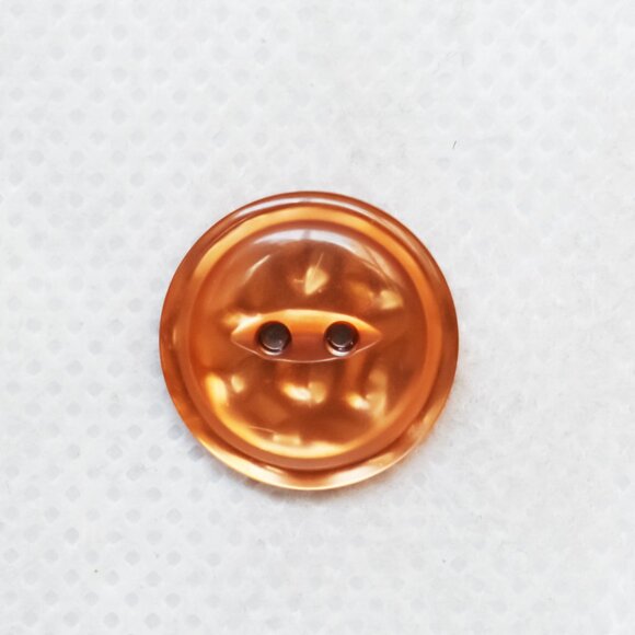 Water Effect Orange Button Pin Accessory - Picture 1 of 4